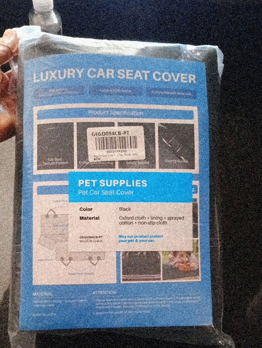 Luxury Car Seat Cover - Black